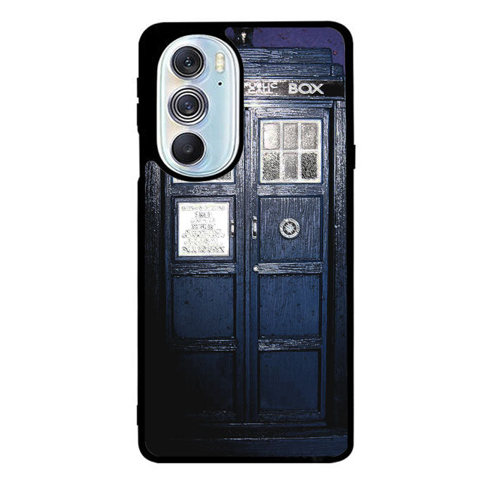 Dark Blue Tardis Doctor Who Toy Motorola Moto Edge 2022 Case
