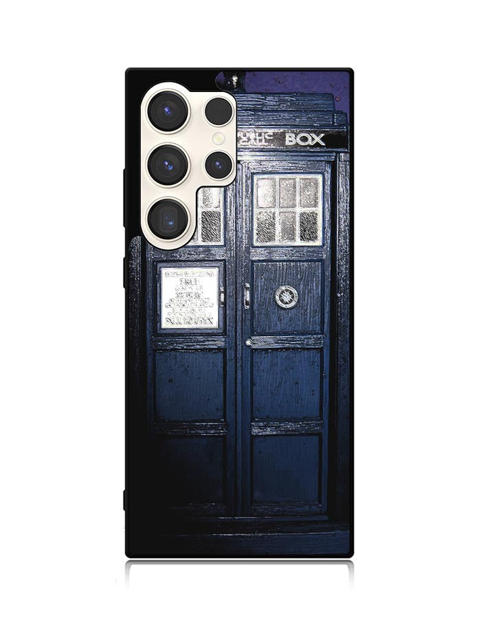 Dark Blue Tardis Doctor Who Toy Samsung Galaxy S24 Ultra 5G Case