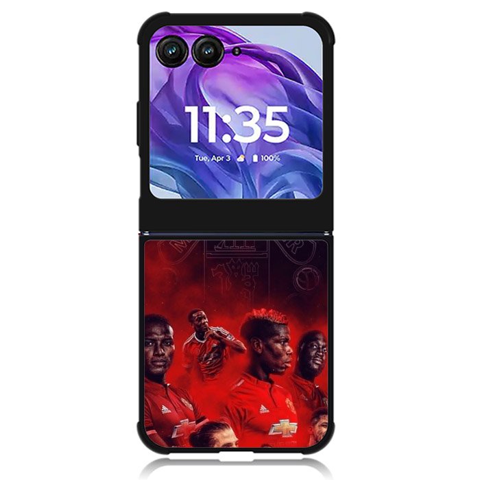 Manchester United Motorola Moto Razr Plus 2024 , Moto Razr+ 2024 Case OV0255