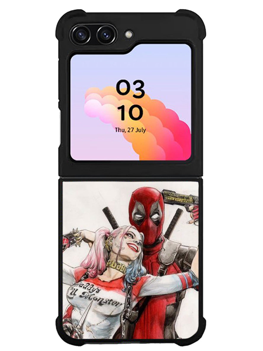 Harley Quinn Deadpool 1st Samsung Galaxy Z Flip 5 5G 2023 Case