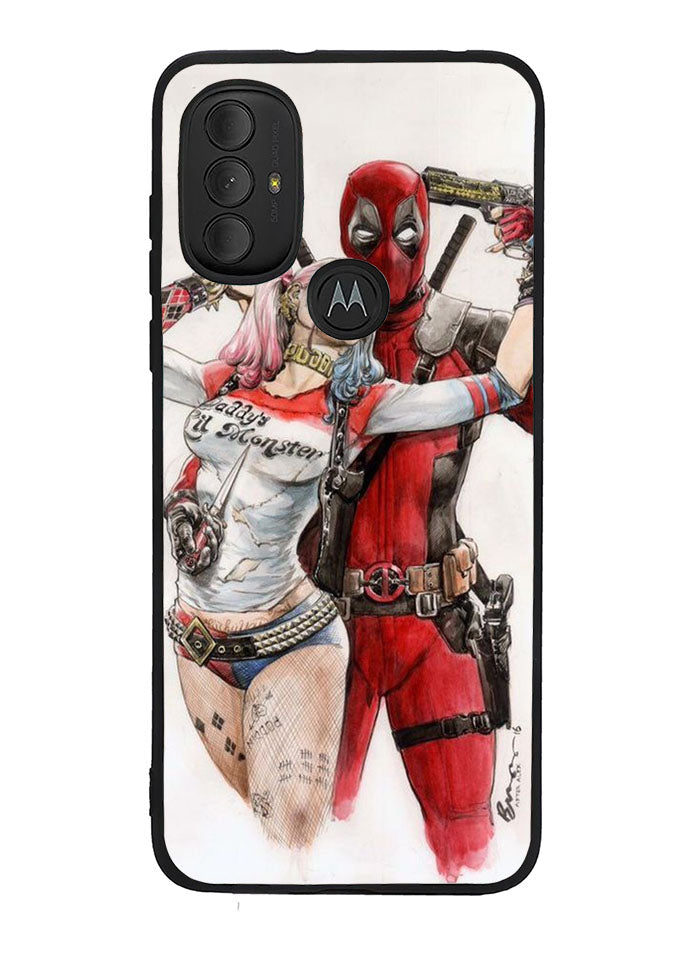 Harley Quinn Deadpool 1st Motorola Moto G Pure 2021 , Moto G Power 2022 Case