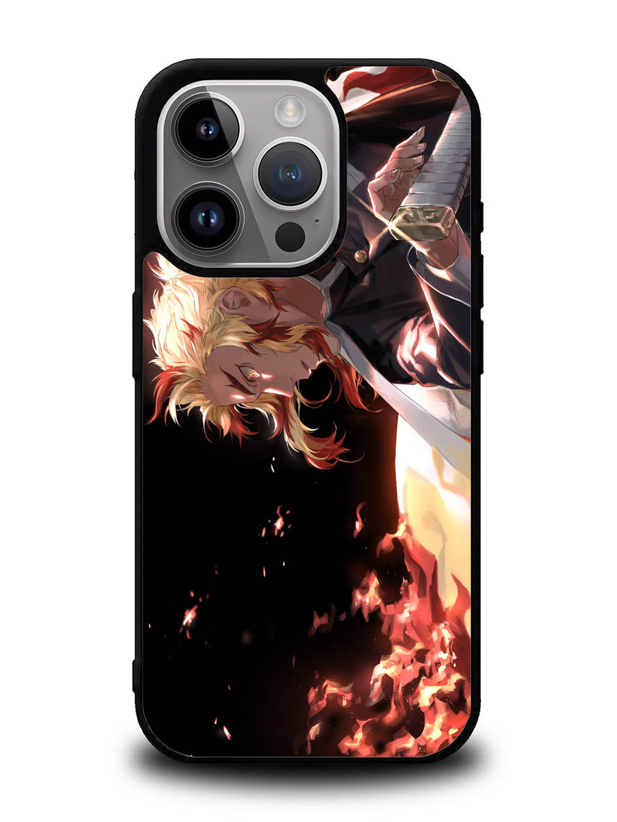 Flame Pillar Rengoku Kyoujurou iPhone 16 Pro Max Case OV0318