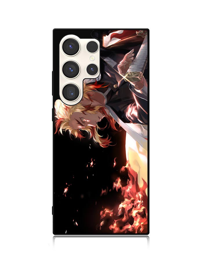 Flame Pillar Rengoku Kyoujurou Samsung Galaxy S25 Ultra 5G Case QC0318