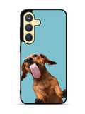 The funny thing is the dog on the glass Samsung Galaxy S25 Plus 5G , Samsung Galaxy S25+ 5G Case OV0333