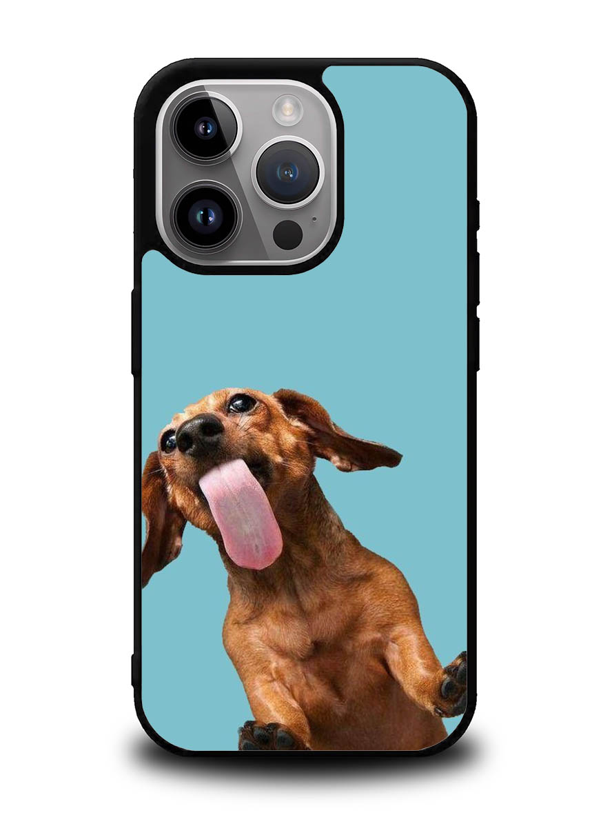 The funny thing is the dog on the glass iPhone 16 Pro Case OV0333