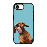 The funny thing is the dog on the glass iPhone 17e Case QC0333