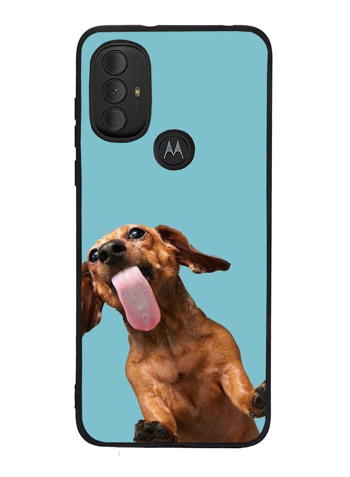 The funny thing is the dog on the glass Motorola Moto G Pure 2021 , Moto G Power 2022 Case OV0333