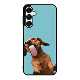 The funny thing is the dog on the glass Samsung Galaxy A16 Case OV0333
