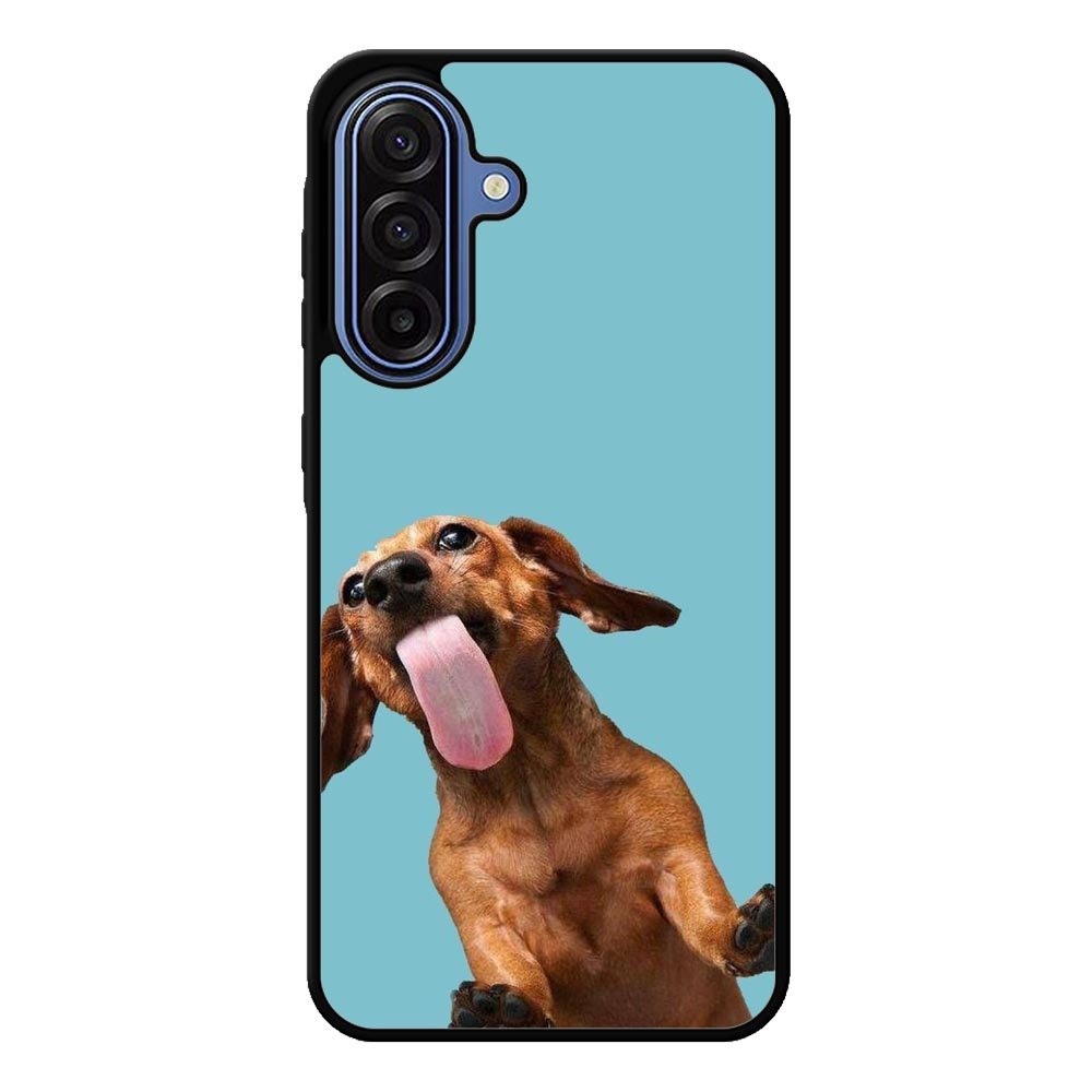 The funny thing is the dog on the glass Samsung Galaxy A17 Case QC0333