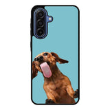 The funny thing is the dog on the glass Samsung Galaxy A17 Case QC0333