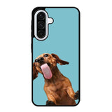 The funny thing is the dog on the glass Samsung Galaxy A16 5G Case RC0333