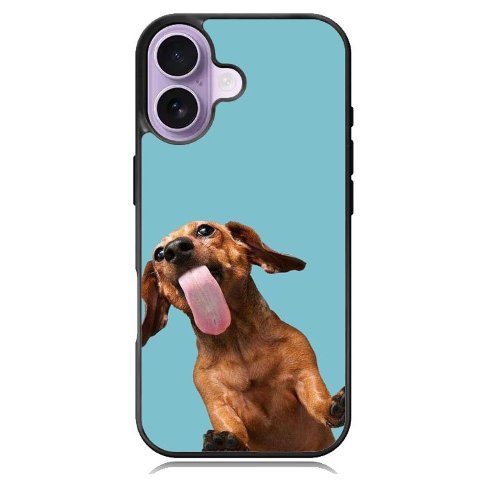 The funny thing is the dog on the glass iPhone 17 Case OV0333