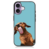 The funny thing is the dog on the glass iPhone 17 Case OV0333