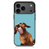 The funny thing is the dog on the glass iPhone 17 Pro Case RC0333