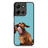 The funny thing is the dog on the glass Motorola Moto G 5G 2025 Case OV0333