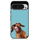 The funny thing is the dog on the glass Google Pixel 9 Pro XL Case OV0333