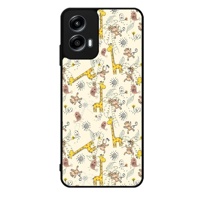Friends of monkeys and giraffes Motorola Moto G Play 2024 Case OV0336