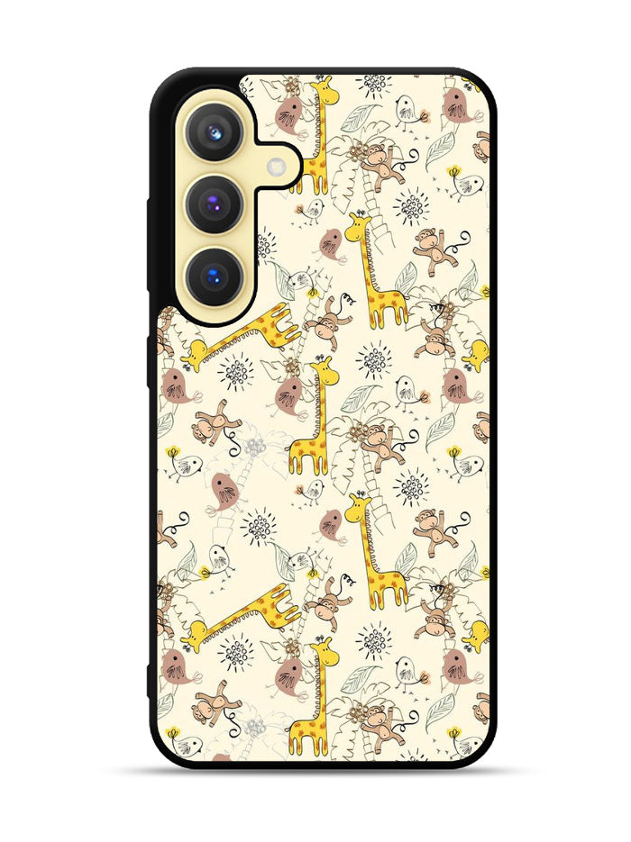 Friends of monkeys and giraffes Samsung Galaxy S25 Plus 5G , Samsung Galaxy S25+ 5G Case OV0336