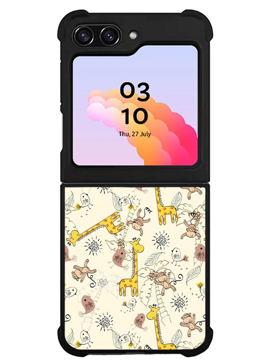 Friends of monkeys and giraffes Samsung Galaxy Z Flip 5 5G 2023 Case OV0336