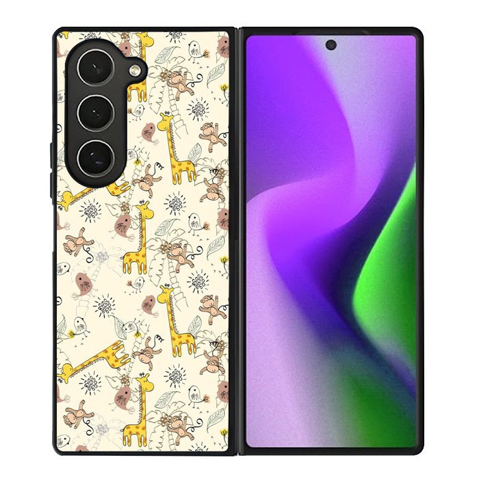 Friends of monkeys and giraffes Samsung Galaxy Z Fold 6 5G 2024 Case OV0336