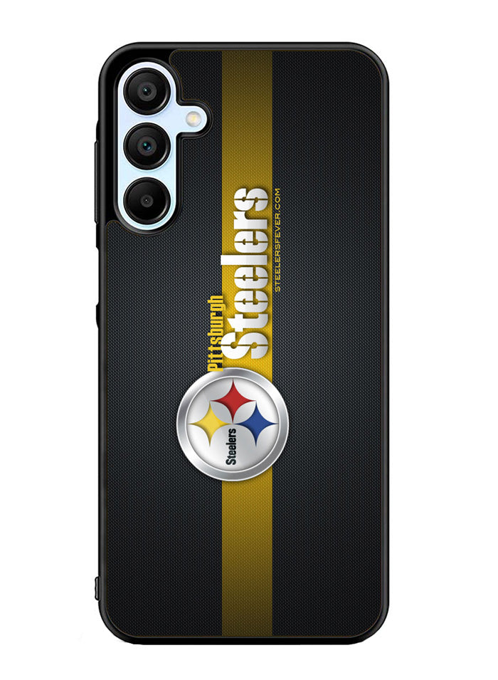 Pittsburgh Steelers Carbon Metal Samsung Galaxy A15 5G Case OV0341