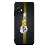 Pittsburgh Steelers Carbon Metal Motorola Moto G Play 2024 Case OV0341