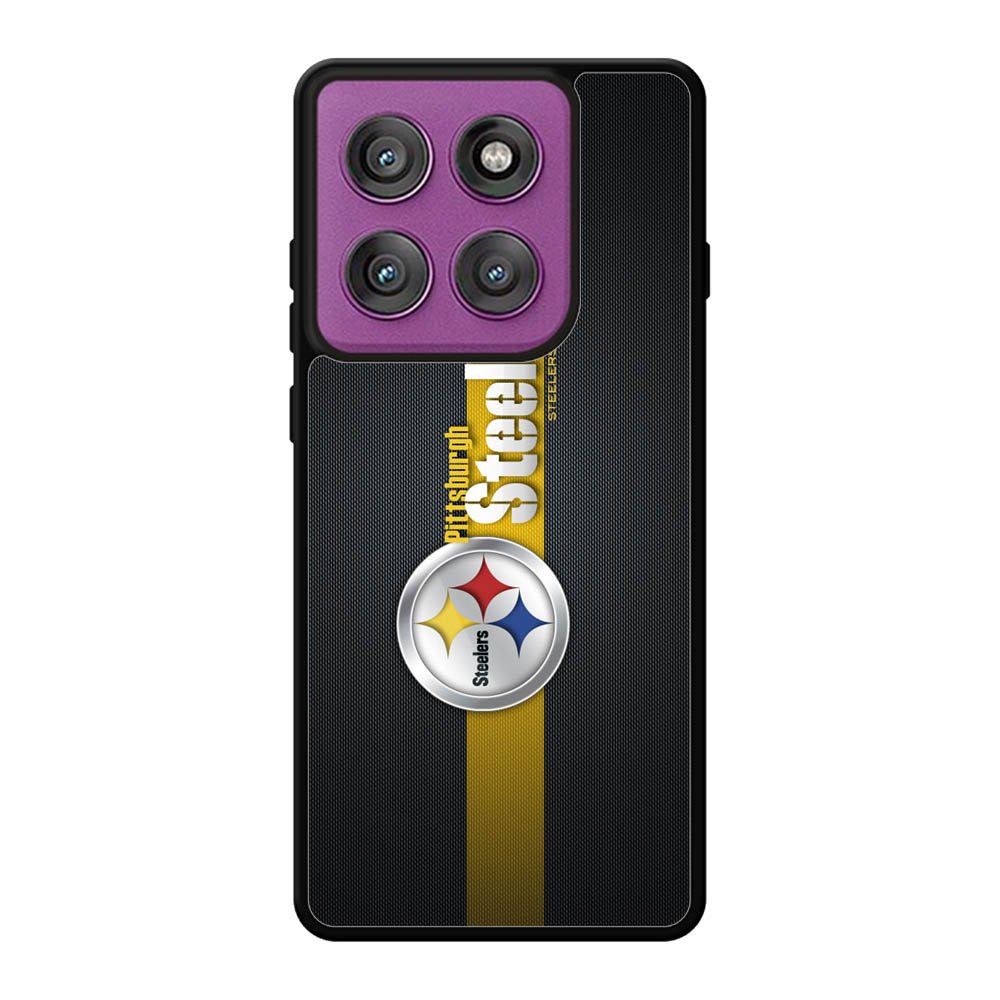 Pittsburgh Steelers Carbon Metal Motorola Moto Edge 60 Pro Case OV0341