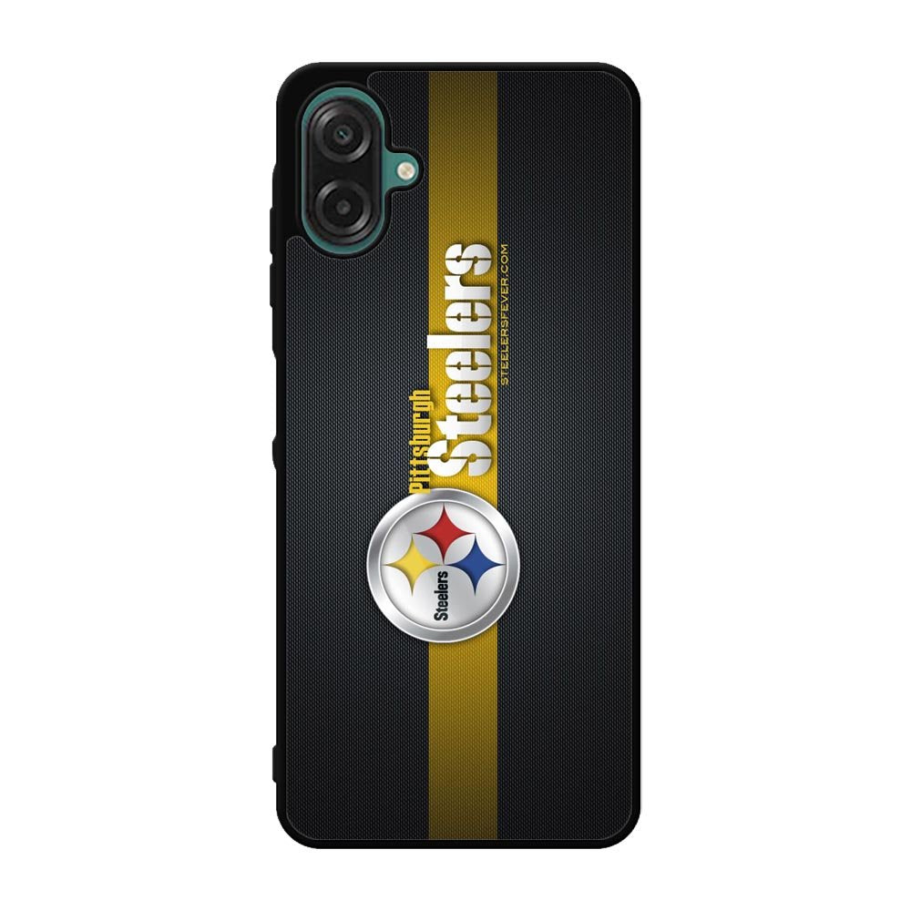 Pittsburgh Steelers Carbon Metal Samsung Galaxy A07 Case OV0341