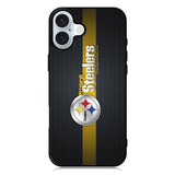 Pittsburgh Steelers Carbon Metal iPhone 16 Case QC0341