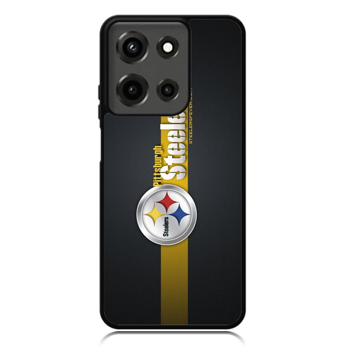 Pittsburgh Steelers Carbon Metal Motorola Moto G 5G 2025 Case OV0341