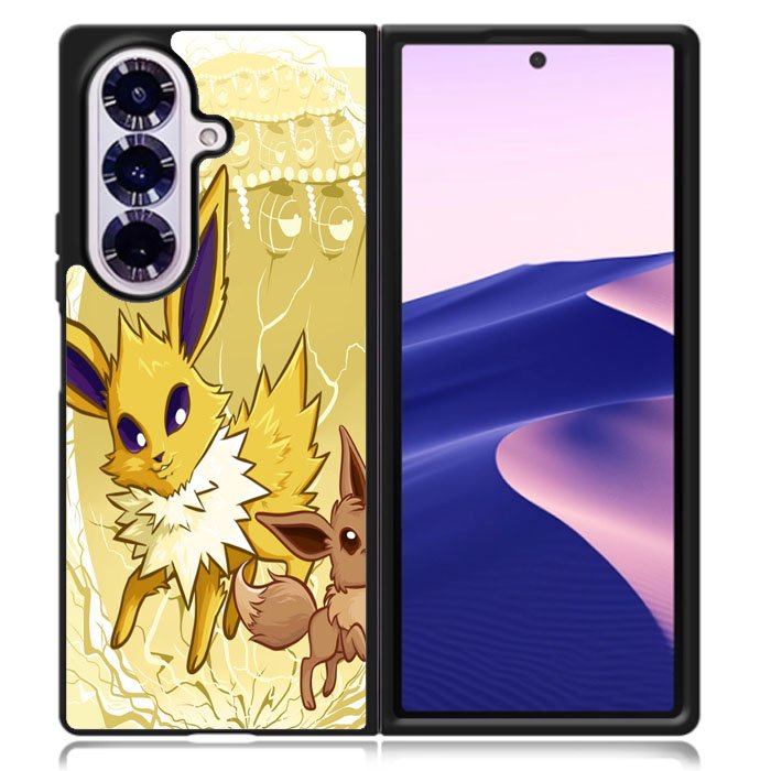 Pokemon Eevee Jolteon Samsung Galaxy Z Fold 7 Case OV0345