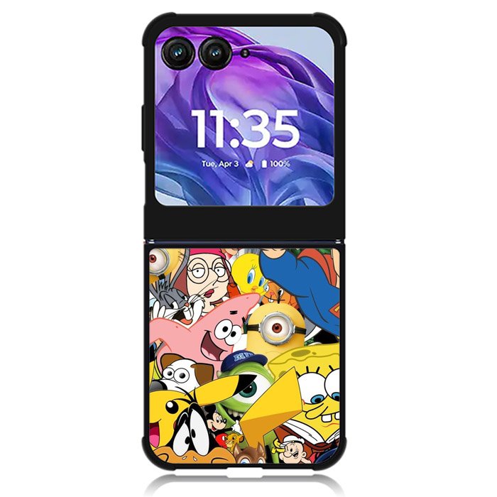 Cartoon All Character Motorola Moto Razr Plus 2024 , Moto Razr+ 2024 Case OV0346