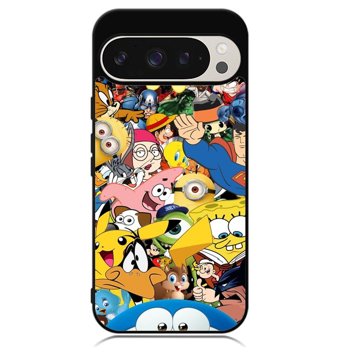 Cartoon All Character Google Pixel 9 Pro XL Case OV0346