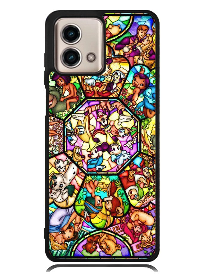 Disney characters stained glass Motorola Moto G Stylus 5G 2023 Case OV0358