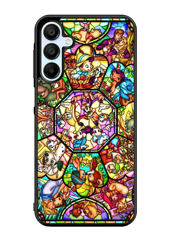 Disney characters stained glass Samsung Galaxy A35 5G Case OV0358
