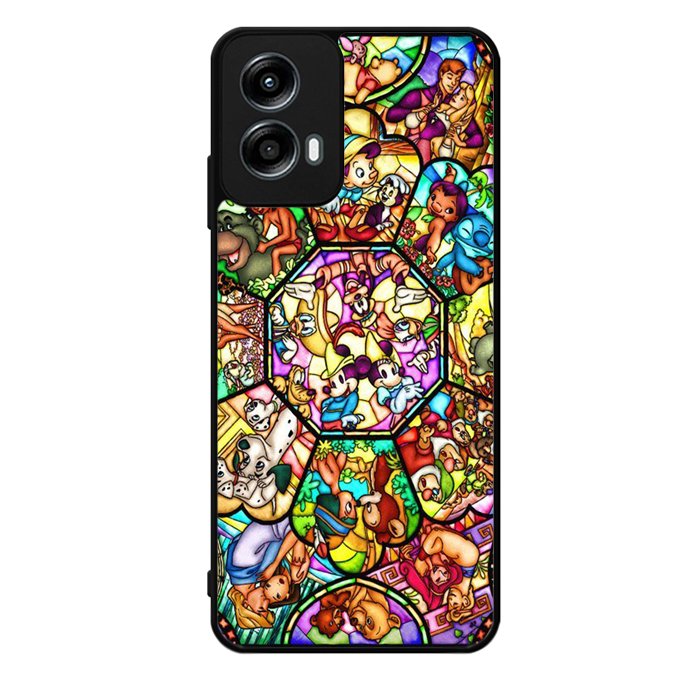 Disney characters stained glass Motorola Moto G Play 2024 Case OV0358