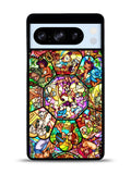Disney characters stained glass Google Pixel 8 Pro Case QC0358