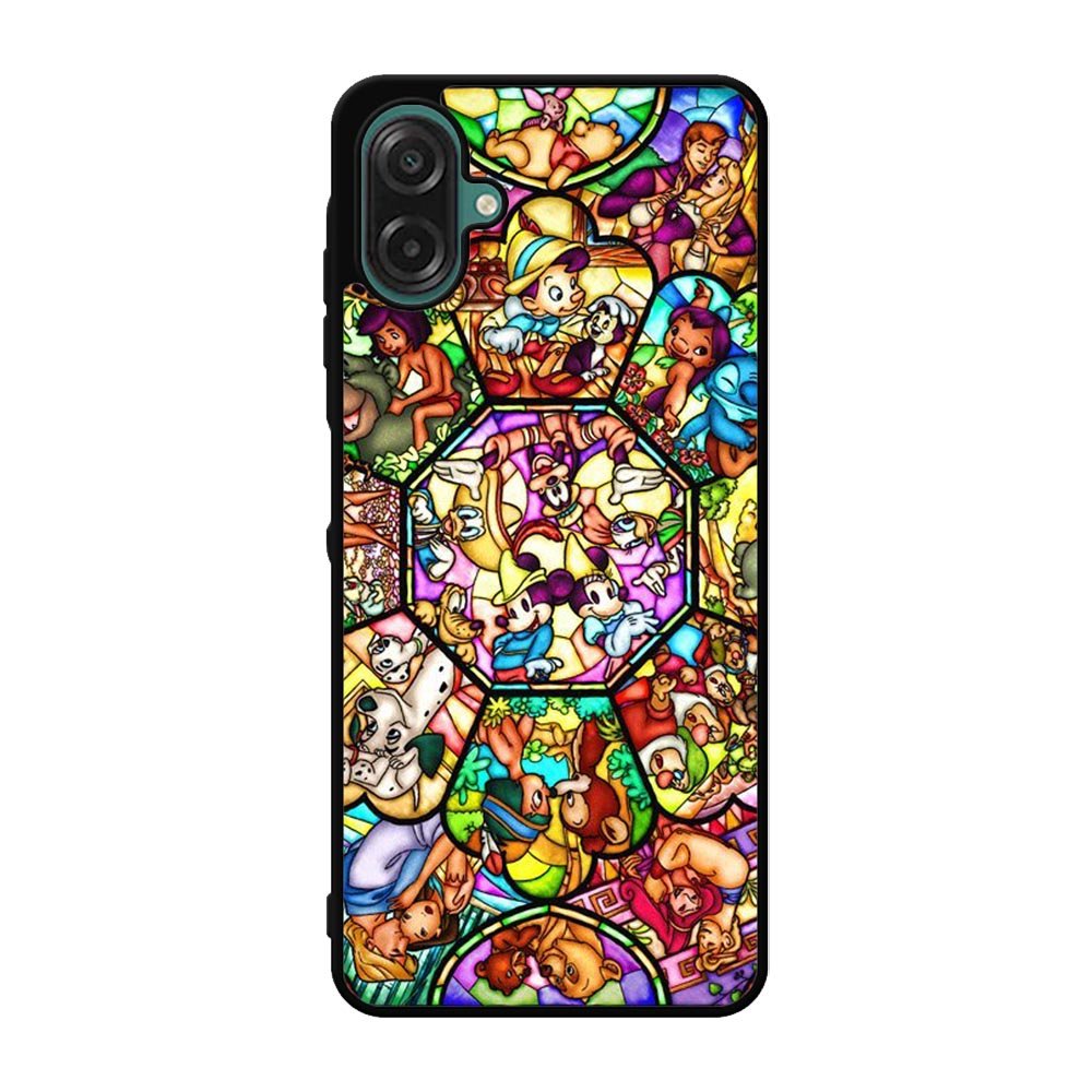 Disney characters stained glass Samsung Galaxy A07 Case OV0358