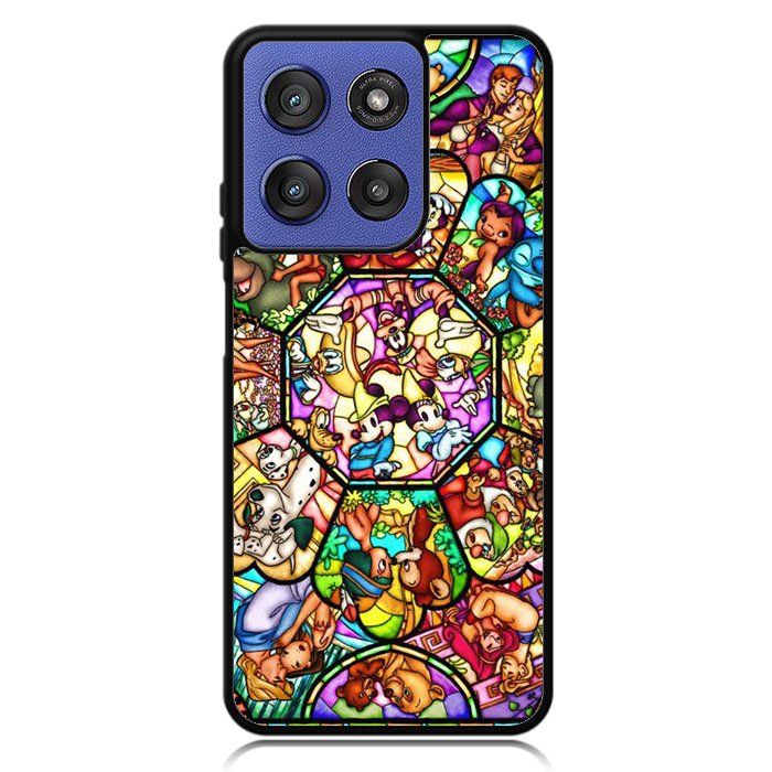 Disney characters stained glass Motorola Moto G Stylus 5G 2025 Case OV0358