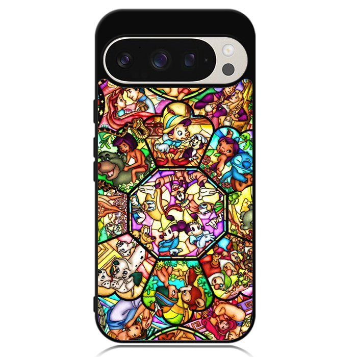 Disney characters stained glass Google Pixel 9 | Pixel 9 Pro Case OV0358