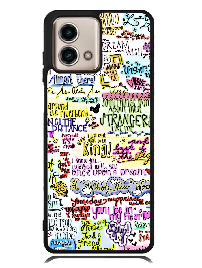 Disney Song Lyrics Motorola Moto G Stylus 5G 2023 Case OV0362