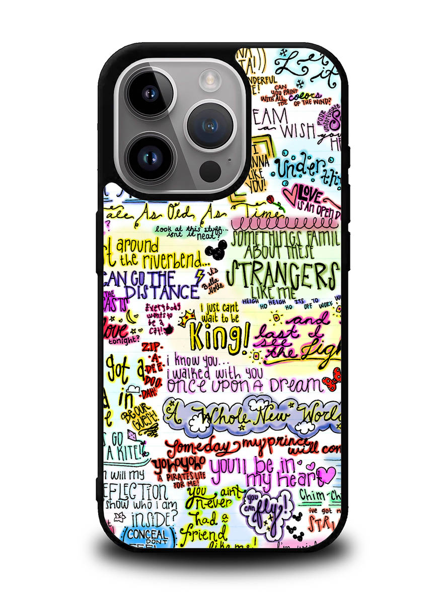 Disney Song Lyrics iPhone 16 Pro Case OV0362