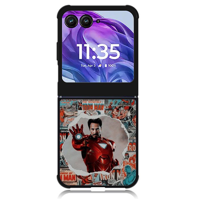 Marvel Iron Man Motorola Moto Razr Plus 2024 , Moto Razr+ 2024 Case OV5539