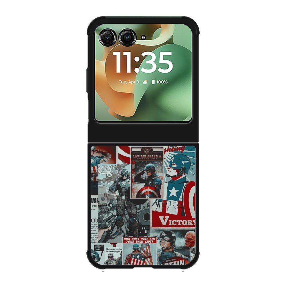 Captain America Collage Motorola Moto RAZR 2025 Case OV5470