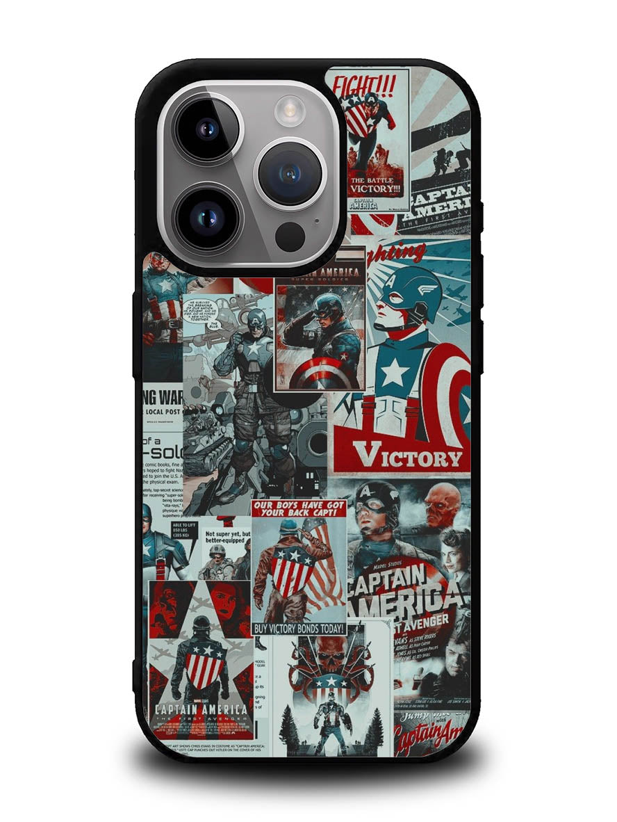 Captain America Collage iPhone 16 Pro Case OV5470