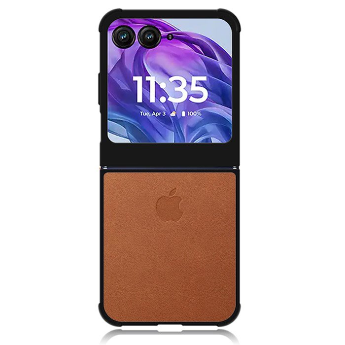 Apple Brown Motorola Moto Razr Plus 2024 , Moto Razr+ 2024 Case