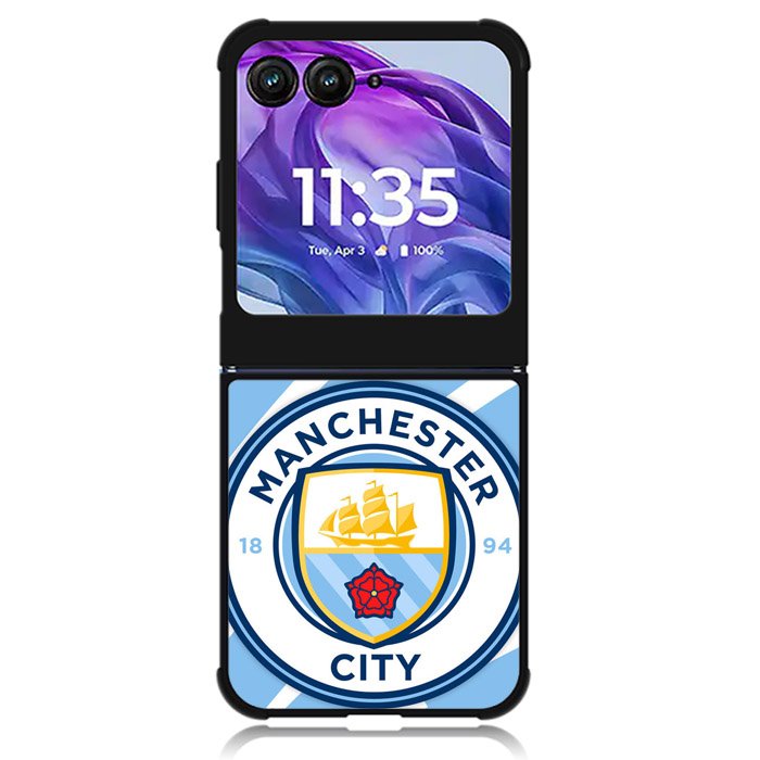 Manchester city Logo Motorola Moto Razr Plus 2024 , Moto Razr+ 2024 Case OV0390