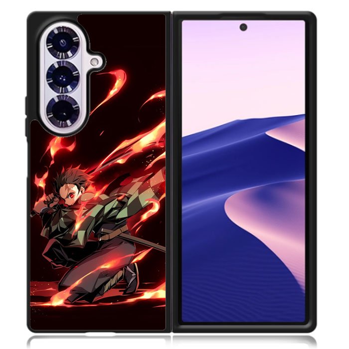 Tanjiro Kimetsu No Yaiba Samsung Galaxy Z Fold 7 Case OV5379