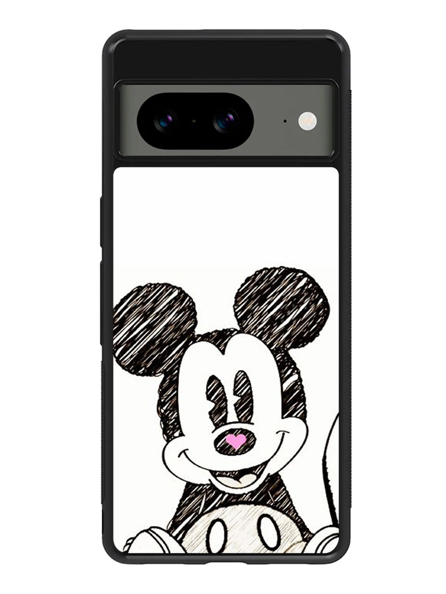 Mickey Mouse Hand Drawing Google Pixel 8A Case QC0066