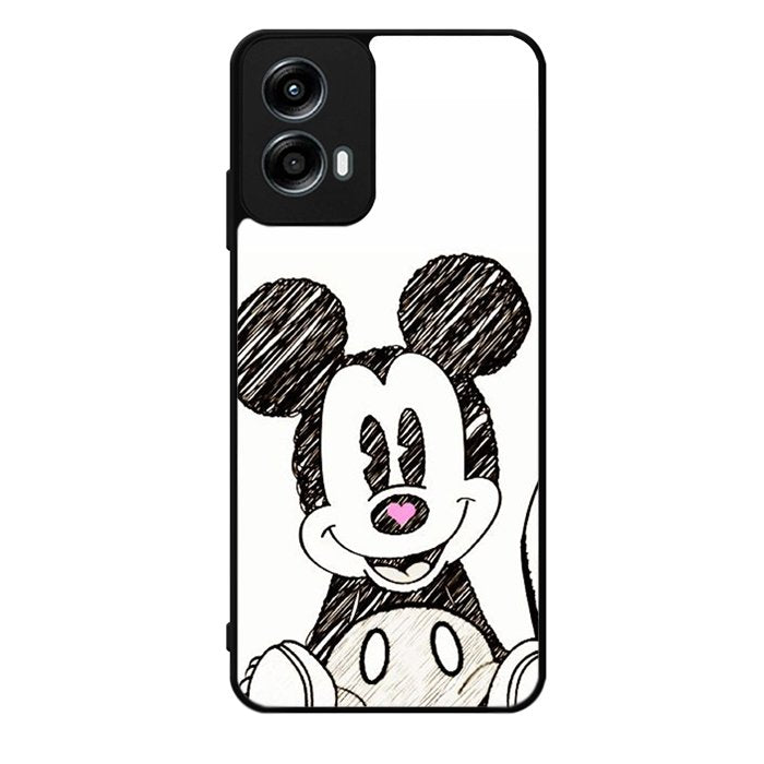 Mickey Mouse Hand Drawing Motorola Moto G Play 2024 Case OV0066